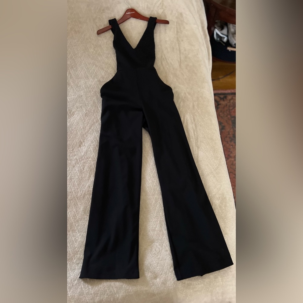 Express Black Cross-Back Romper